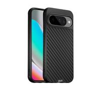 Mous Cover per Google Pixel 10/10 Pro (2025), Compatibile con Qi2 MagSafe e Pixelsnap - Limitless - Google Pixel 10/10 Pro Custodia in Fibra di Carbonio - Antiurto, Anti-Graffio, Nera