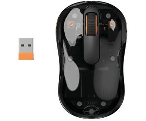 Mouse - 2x Bluetooth + ricevitore USB 2.4 GHz - MOBILITY LAB - PHANTOM - Nero e trasparente