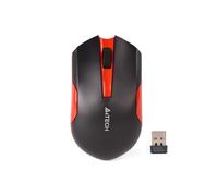 Mouse A4Tech G3-200N Wireless RF 1000DPI Nero Rosso Ergonomico Ambidestro