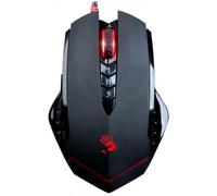 Mouse A4Tech V8M USB 3200 DPI Nero Rosso 8 Pulsanti Memoria Integrata Gaming