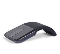 Mouse ad arco Bluetooth pieghevole, sottile e portatile, mini mouse wireless da viaggio per computer, mouse ottico pieghevole per tablet portatile Microsoft, nero