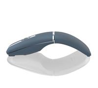 Mouse ad arco Bluetooth wireless silenzioso da viaggio ricaricabile con BT e doppia modalità 2,4 G, sottile e girevole, mouse portatile portatile, mouse ottico USB per computer, laptop, MacBook, iPad,