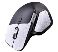 Mouse adesivi fatti a mano per Logitech MX Master 4, a prova di sudore e antiscivolo, protezione per mouse per un maggiore controllo e comfort (mezza copertura bianco motivo fiocco di neve)