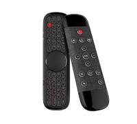 Mouse aereo con tastiera wireless 2.4G con telecomando vocale NEW-5X Q40 | IR Learning Micro Type Gyro retroilluminato nero
