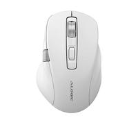 MOUSE ALOGIC AL-AMBT7KWH, Collegamento x1 USB-C, Scrolling a Rotella, Risoluzione max 6400 dpi, forma ergonomica, Bianco