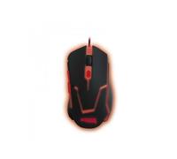 Mouse APPROX appTWISTER2 USB Tipo-A 2400 DPI Nero Illuminazione Rossa