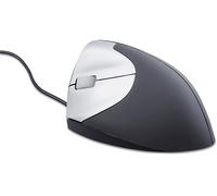MOUSE BAKKERELKHUIZEN Handshake Wired VS4, Collegamento USB Typ-A, Ingresso: Otticamente a diodi laser, Scrolling a Rotella, Risoluzione max 3200 dpi, forma ergonomica, Nero, Argento