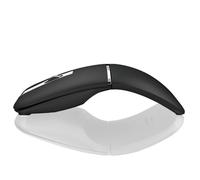 Mouse Bluetooth Arc Travel - BT e 2.4G Wireless Dual Mode, ricaricabile, sottile, girevole, portatile, 3 DPI regolabili, mouse ottico USB silenzioso per computer portatile Microsoft, PC, tablet