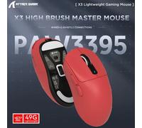 Mouse Bluetooth Attack Shark X3, PixArt PAW3395, 26000 dpi, connessione tri-modale wireless 2,4 g, mouse da gioco macro leggero Black Anti-Slip