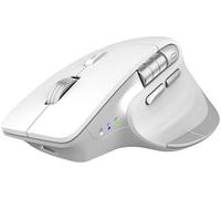 Mouse Bluetooth senza fili, ergonomico, ricaricabile, silenzioso, con funzione multi-device, DPI regolabile, Flying Scroll & Pollice, Mouse Bluetooth per laptop, computer, tablet (bianco)