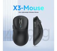 Mouse Bluetooth X3 PixArt PAW3395 Connessione tri-modale 2.4G, 26000 dpi, 650 IPS, mouse da gioco macro leggero da 49 g Lavender