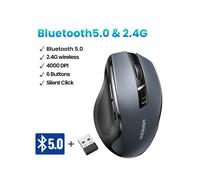 (Mouse BT5.0 e 2.4G) ãNOVITÃã Mouse UGREEN Mouse ergonomico wireless 4000 DPI Silenzioso 6 pulsanti