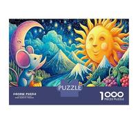Mouse Bundle Di Puzzle Antistress, Il Sole e la Luna nella Galassia Cartoncino Premium, Relax Mentale, Puzzle Da Viaggio, Regalo Di Natale 70x50cm/1000pcs