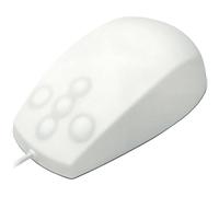 Mouse cablato ACTIVE KEY AKPMT2, Tasti: 2, Cablato, forma ergonomica, Collegamento USB Typ-A, Ingresso: Otticamente a diodi laser, Scrolling a Touch, Risoluzione max 800 dpi, forma ergonomica, Bianco