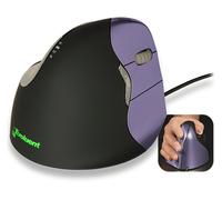MOUSE CABLATO EVOLUENT VerticalMouse 4 Small, Tasti: 6, forma ergonomica, Collegamento USB tipo A, Scrolling a Rotella, Risoluzione max 2.600 dpi, forma ergonomica, Nero, Viola