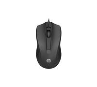 MOUSE CABLATO HP 105 Black Wired, Collegamento USB Typ-A, Scrolling a Rotella, Risoluzione max 1600 dpi, Nero