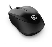 MOUSE CABLATO HP Wired 1000, Collegamento USB Typ-A, Scrolling a Rotella, Risoluzione max 1200 dpi, Nero