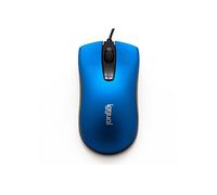 MOUSE CABLATO IGGUAL IGG317631, Tasti: 3, USB tipo A, forma ergonomica, Collegamento USB Typ-A, Scrolling a Rotella, Risoluzione max 1200 dpi, forma ergonomica, Blu