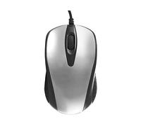 MOUSE CABLATO MODECOM MC-M4, Collegamento USB Typ-A, Scrolling a Rotella, Risoluzione max 1200 dpi, forma ergonomica, Nero, Grigio, Argento