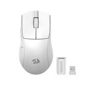MOUSE CABLATO REDRAGON M916W-LIT-1K, Collegamento RF Wireless + Bluetooth + USB Type-C, Risoluzione max 26000 dpi, Bianco