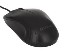 Mouse cablato SANDBERG 631-01, Collegamento USB Typ-A, Ingresso: Otticamente a mezzo LED, Scrolling a Rotella, Risoluzione max 1200 dpi, Nero