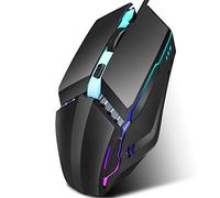 Mouse Cablato USB Ottico Ergonomico Luminoso Colorato per Giochi e Navigazione Web 1x