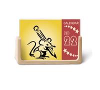 Mouse Clever Writing Outline Exquisite 2022 - Calendario da scrivania 12 mesi