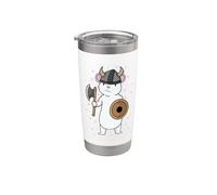 Mouse come vichingo Bicchiere termico in acciaio inox doppia parete