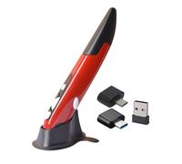 Mouse con penna ottica a forma di penna per mouse wireless verticale 2.4G