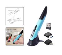 Mouse con penna ottica a forma di penna per mouse wireless verticale 2.4G