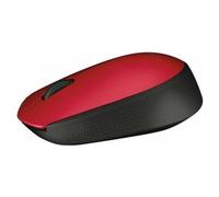Logitech M171 Mouse Senza Fili 2.4 Ghz Ricevitore Wireless Usb Nero, Rosso