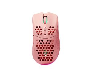 Mouse da gaming - DELTACO GAMING - PM80 - Rosa - 7 Pulsanti - 4800 dpi - Ricaricabile