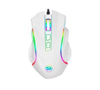 MOUSE DA GAMING REDRAGON Griffin M607W, Collegamento USB Typ-A, Scrolling a Rotella, Risoluzione max 7200 dpi, forma ergonomica, Bianco