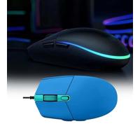 Mouse da gioco cablato di seconda generazione con 8 DPI effetti ottici arcobaleno LIGHTSYNC RGB tasti programmabili mappatura dello schermo di memoria per PC portatile (blu, taglia unica)