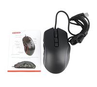 Mouse da gioco cablato mtlavishishing con 6 pulsanti DPI 10 regolabili e luce RGB per i giocatori di computer in vari scenari di gioco godono di una presa comoda e 14 effetti di