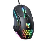 Mouse da gioco cablato per PC: sensore ad alta precisione, retroilluminazione RGB, DPI regolabile, 7 pulsanti programmabili, mouse ergonomici per ufficio e giochi su Windows/Mac/Linux/Chrome