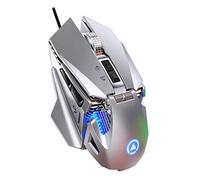 Mouse da gioco cablato regolabile con luce colorata Streamline Design PC Computer Mouse per PC Computer Laptop per MacBook Office