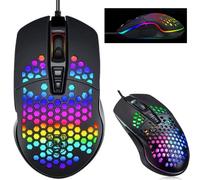 MOUSE DA GIOCO CABLATO USB MACRO DEFINITION 7 TASTI PROGRAMMABILE LUCE RGB QM1