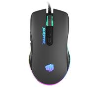 FURY Scrapperr - Raton Gaming USB, 6400 dpi, 7 Botones, Optico, Retroiluminacion RGB, liviano, con Software, Color Negro