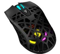 KROM Gaming - Mouse RGB, corpo con pannelli leggeri e robusti, sensore ottico, 6 livelli, 1200 DPI, software programmabile, nero