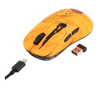 Konix Naruto Shippuden Mouse gaming con cavo/wireless PC - Edizione Pro Collector Numerata - 26 000 DPI - Autonomia 70 h - Motivo Kurama/Kyûbi - Arancione