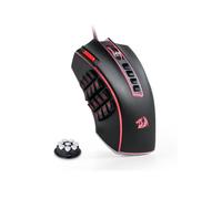 Redragon M990 MMO, mouse da gioco RGB cablato ad alta precisione da 32000 DPI con 23 pulsanti programmabili, 16 tasti macro laterali, supporti software, base in alluminio