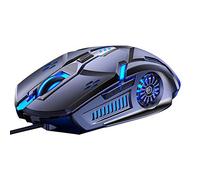 Mouse da gioco regolabile cablato mouse ottico 6D 4 velocità DPI RGB gaming mouse 7 - colore retroilluminato mouse silenzioso per laptop n ° 3