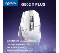 Mouse da gioco RGB wireless Logitech G502 X PLUS LIGHTSPEED, nuovissimo microinterruttore ibrido ottico-meccanico, design leggero