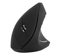 Mouse da gioco verticale ergonomico wireless da 2,4 ghz a 1600 dpi adatto per PC/laptop plug and play senza indugio(Nero)