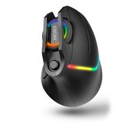 KROM Gaming KAOX - Mouse da gioco verticale RGB ottico, 7 pulsanti programmabili, 6400 DPI, 6 colori, nero
