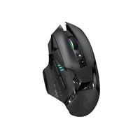 Mouse da gioco wireless Bluetooth RGB, ergonomico, con sensore ottico ricaricabile USB-C, 2,4 G, leggero, con pulsanti laterali, 3 modalità, scorciatoia a 5 DPI per PC, iPad, laptop, Mac, Windows 11