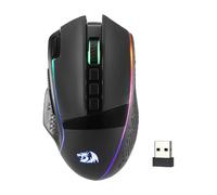 Mouse da gioco wireless Redragon M991 26000 DPI 3 modalità Gamer 9 pulsanti macro Mouse retroilluminati RGB, nero Black