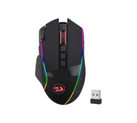 Redragon M991 Mouse da gioco wireless, mouse da gioco cablato/wireless da 19000 DPI con tasto di fuoco rapido, 9 pulsanti macro, capacità di alimentazione durevole di 45 ore e retroilluminazione RGB