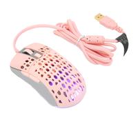 Mouse da gioco wireless ricaricabile con DPI regolabile, design a nido d'ape e luci RGB per un'esperienza di clic fluida